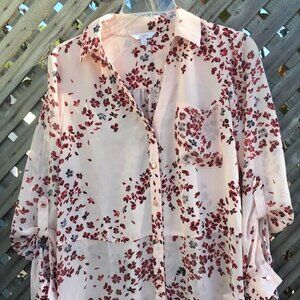 Light Pink & Dark Green Dress Shirt Bundle- Women's M & S